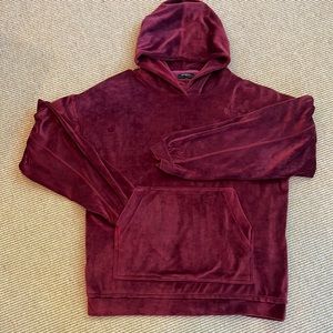 Represent- Burgundy Velour Hoodie- Luxury Streetwear XL